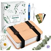Suziko Professional Flower Press Kit 6 Layers 6.3 x 8.3 inch, Flower Pressing Kit for Adults Kids, Leaf Press,Great Gift Valentine's Day