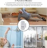 Noopel 2pk Door Window Alarms Security Remote 130db 5-Level Volume Kid Safety view 3