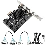 PCIe x1 to 12-Port SATA3.0 Expansion Card,6Gbps