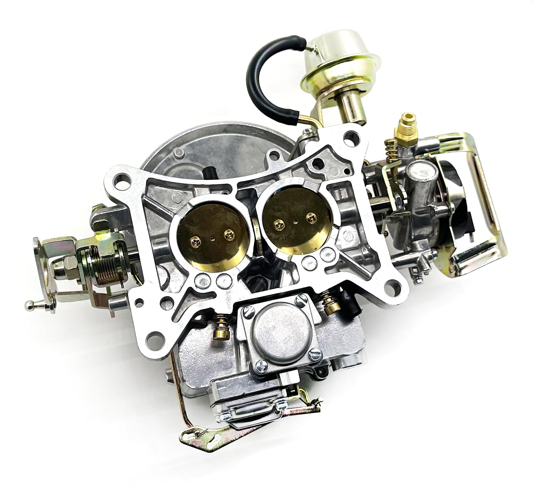 Photo 1 of 2 Barrel Motorcraft type 2100 Carburetor rounded rear edge Electric Choke Fits 1970s Ford Mustang V8 289 302 351 Cu Engines
