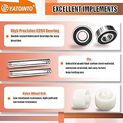 YATOINTO Pallet Jack/Truck Load Wheels Full Set