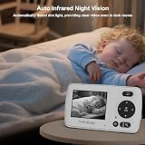 HelloBaby Video Baby Monitor with 2 Cameras, Night Vision, 2X Zoom, No WiFi view 4
