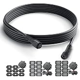 MICTUNING 10FT 5‑Pin RGBW Rock Light Extension Wire Cable Cord (2‑Pack) | Male‑to‑Female Waterproof Extension Wiring Harness, Only for MICTUNING C1/C2/C4/Q1 RGBW &amp; V1 Wheel Well Lights