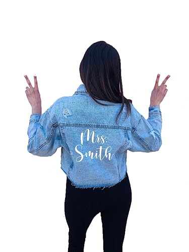 custom wedding jean jacket