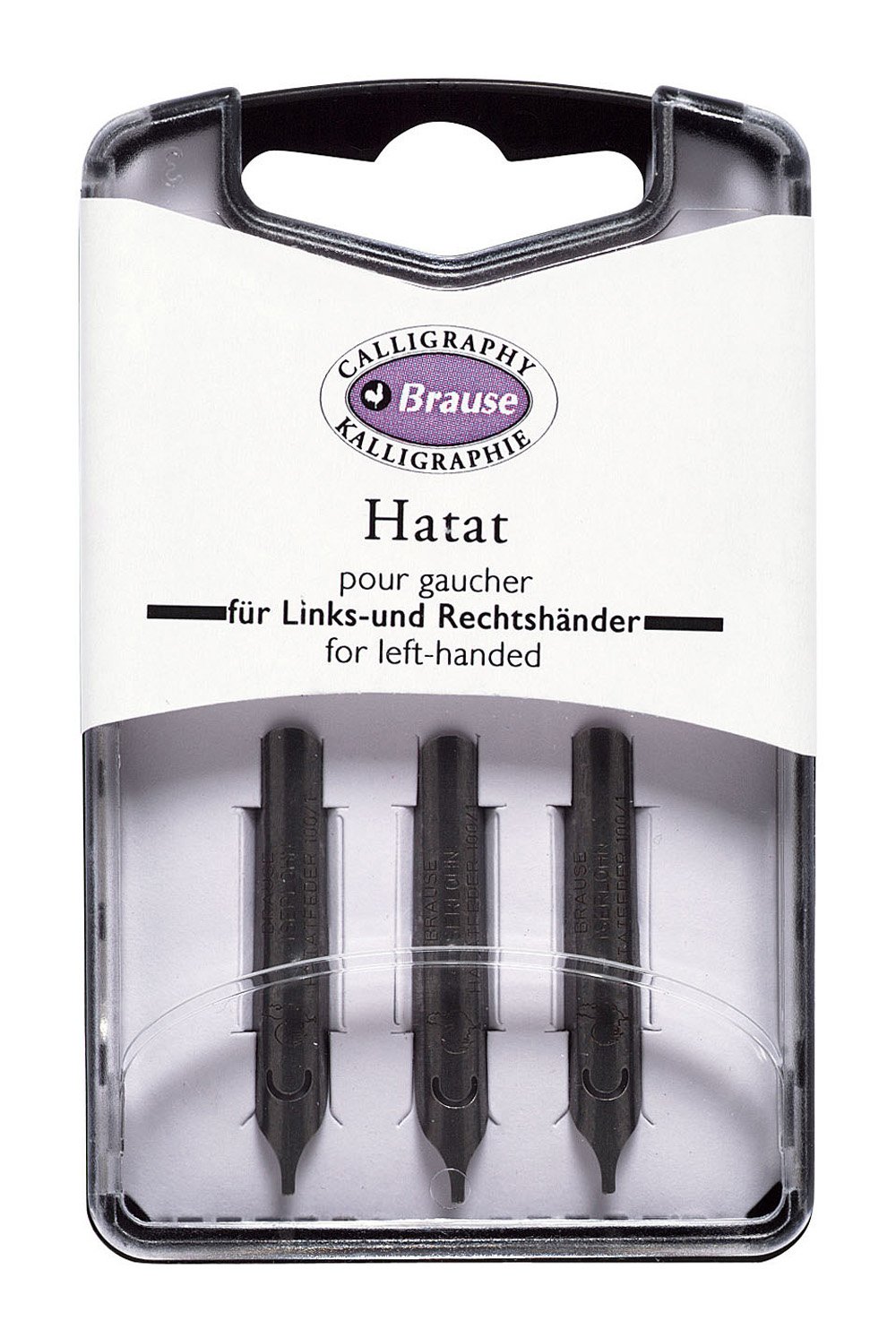 Brause 310001B - Pack of 3 Hatat metal nibs