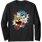 【PAC-MAN】PAC-MAN Sticker Bomb 007 Long Sleeve T-Shirt