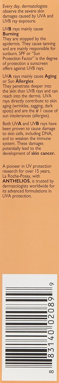 La Roche-Posay Anthelios Tinted Mineral Ultra-Light Fluid Broad Spectrum SPF 50, Face Sunscreen with Titanium Dioxide, Oil-Free, 1.7 Fl. Oz: Premium Beauty