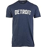 Detroit | Classic Retro City Grey Blue Red Black Detroiter 313 Cool Michigan Men Women T-Shirt