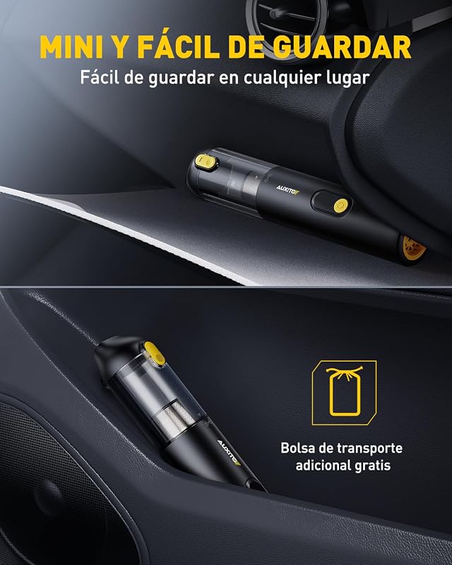 Aspirador Coche Potente 24000Pa, 4 En 1 Aspirador de Mano sin Cable — foto 6 de 8