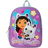 AI ACCESSORY INNOVATIONS Gabby's Dollhouse Kids Backpack, Elementary School Girls Book Bag with Padded Straps, Purple