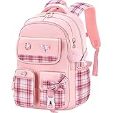 kistou Girls Backpack Kids Backpack for Girls School Kawaii Bookbag Book Bag for Elementary Primary School