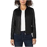 Liverpool Los Angeles 90's Zip Front Coated Black Denim Jacket