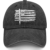 LKWENG Christian Hats for Men Women, Jesus Baseball Cap, Adjustable Cotton Embroidered Christian Hats