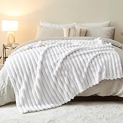 NEWCOSPLAY Super Soft Throw Blanket White Premium