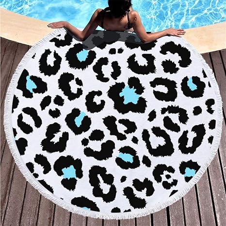 Alfombras redondas con toallas | Toallas de baño y de playa de calidad