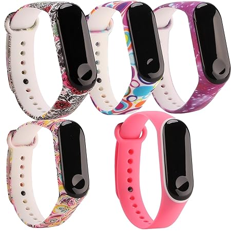 JIELIELE Zum Xiaomi Mi Band 3 Armband, Silikon Ersatz Armband Bracelet Wasserdicht Bunte Armband Zum