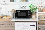 Russell Hobbs 17L Microwave Black 700W 5 Power Levels Defrost 30m RHM1725B view 2