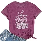 Book T-Shirts for Women It's A Good Day to Read Shirts Book Lovers Shirt Casual Short Sleeve Tee Tops