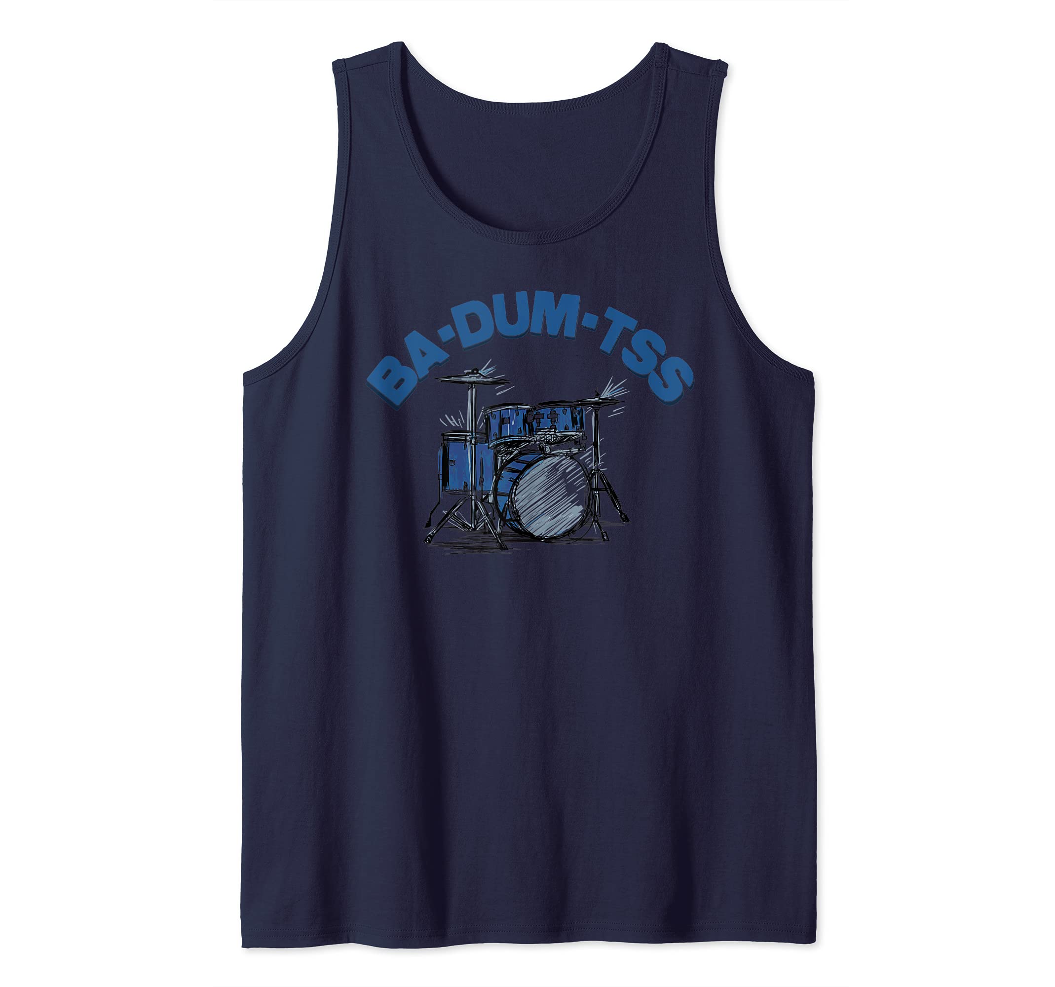 Drum Kit Drummer Percussion Music Player Tank Top