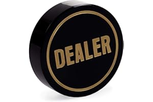 Joayuezo 3 inch Dealer Button Acrylic Dealer Button Dealer Poker Texas Holdem Gaming Things Accessories