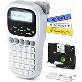 VolenGo Label Maker Machine with Tape, Label Maker Waterproof Labels 12mm Laminated, Handheld Backlit Labeler Machine, H1100 Portable Labeling Machine for Office Home Use
