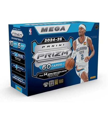 2024-25 Panini NBA Prizm Basketball Trading Cards Mega Box