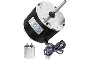 TEPU 0131M00061SP Condenser Fan Motor, 1/4HP 830RPM 208-230V AC, Zongshan Broad-Ocean Motor YDK-180S84062-01-830 RPM, 1-Speed, Replaces Amana Janitrol P/N: 0131M00014PS, with Capacitor