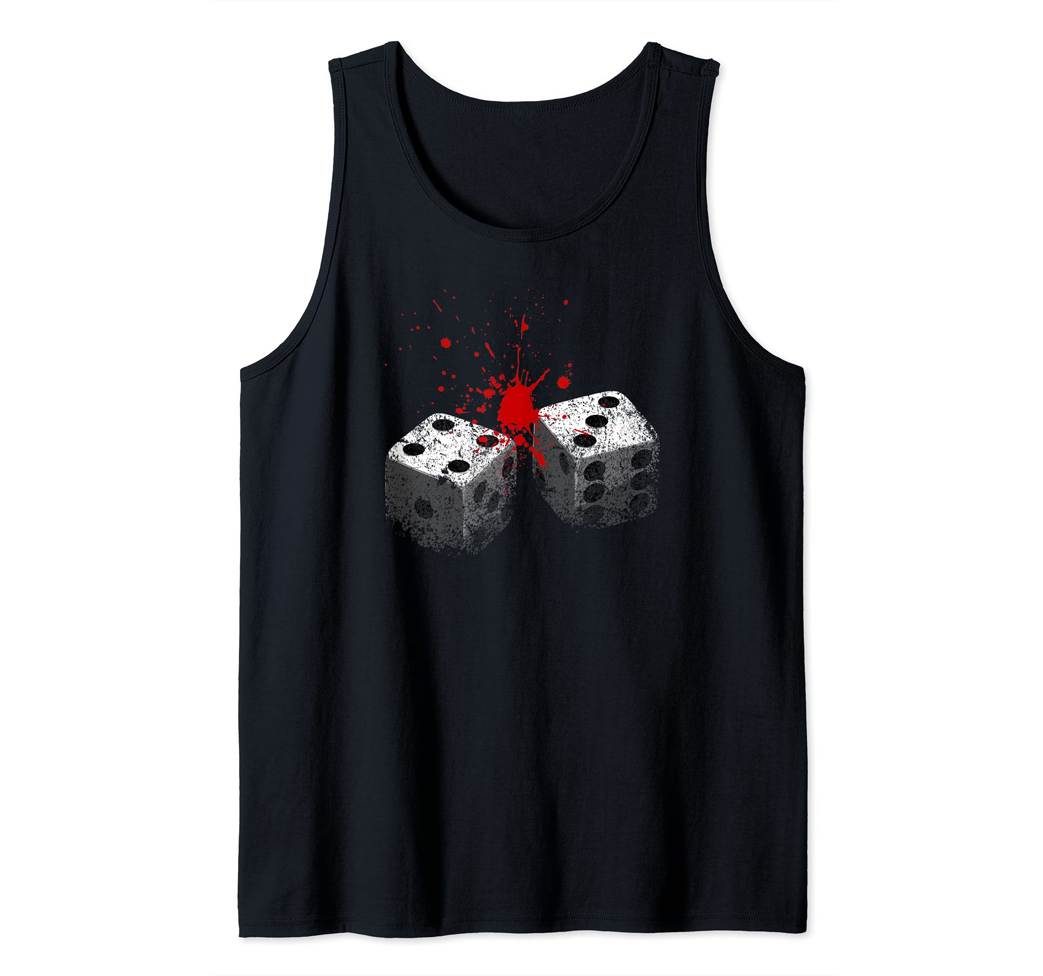 Lucky 7-Dice roll-Seven deadly sins-Gambling Tank Top