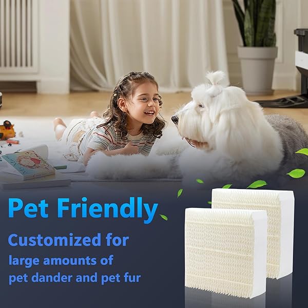 FUNMIT 1043 SUPER HUMIDIFIER WICK FILTER (2 PACK) REPLACEMENT FOR ESSICK AIR AIRCARE EP9500, EP9700, EP9800, EP9R500, EP9R800, 821000, 826000, 826800, 831000 BEMIS SPACE SAVER 800 8000 HUMIDIFIERS