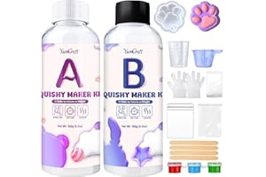 Gel for Taba Squishy Kit, 7oz Super Soft Rubber Squishy Kit, 1:1 AB Ratio Mix for Squishy Maker, Stress Relief FuFu Squishy K