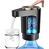 Water Dispenser Pump Water Pump for 5 Gallon Bottles, USB Rechargeable Water Bottle Pump, Portable Water Jug Dispenser for Ho