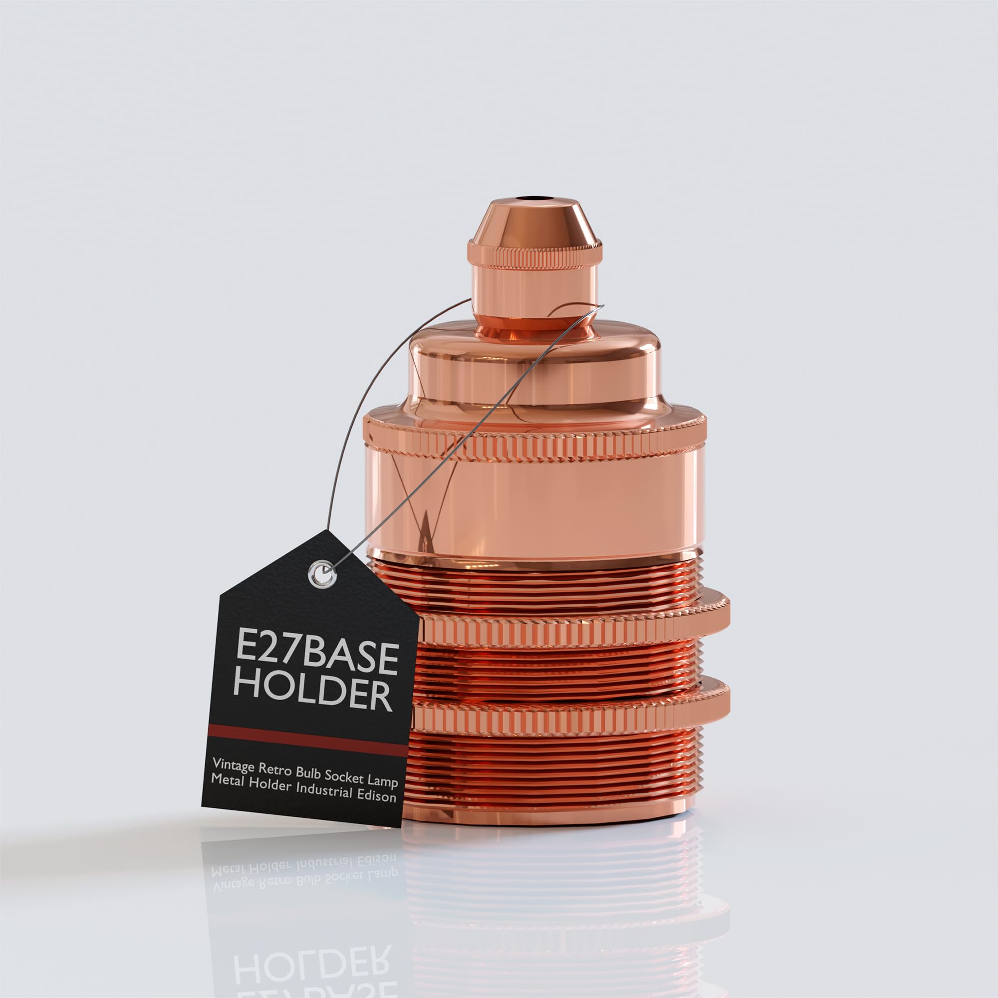 LEDSone Vintage Retro Bulb Socket Lamp Holder Industrial Edison E27 Bulb Light Socket for DIY Pendant Light, Wall Light Suitable for Lampshades