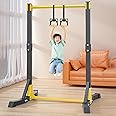 Hesitroad Foldable Pull Up Station, 400LBS Power Tower with 11 Gears Adjustment Free Standing Pullup Bar Stations Fitness Pull Up Stand Dip Rack for Outdoor Home Gym Workout Exercise