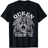 Queen Official Tour 75 Crest Logo T-Shirt