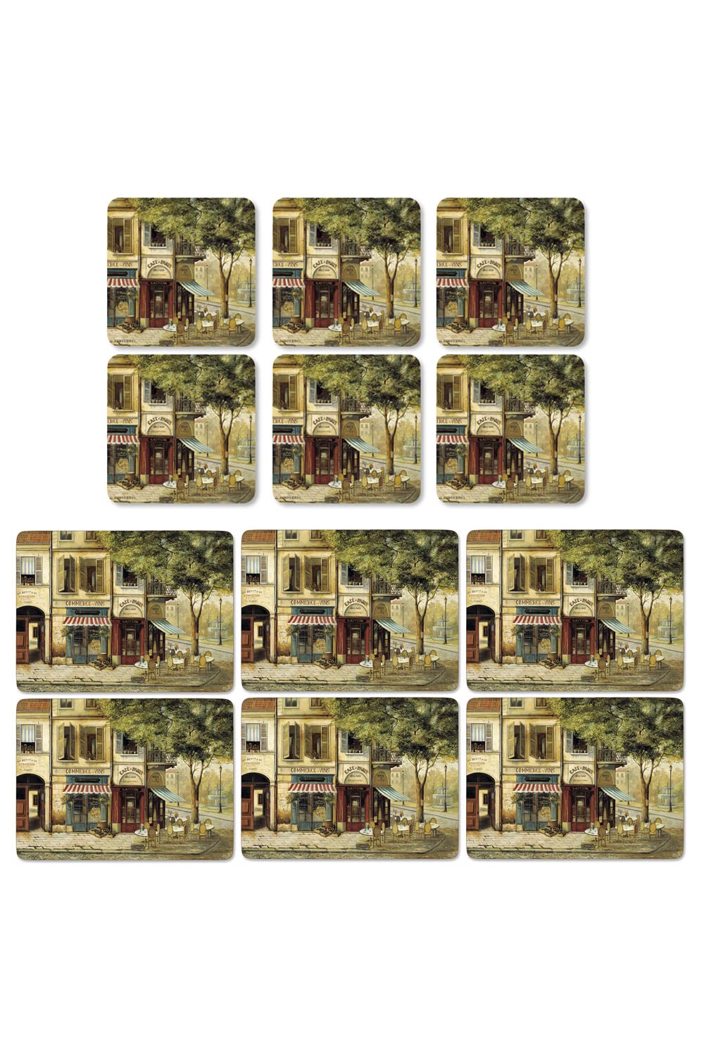 Pimpernel Parisian Scenes, 6 Placemats + 6 Coasters