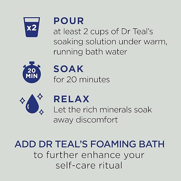 DR TEAL’S PURE EPSOM MAGNESIUM SALT SOAK, CANNABIS SATIVA HEMP SEED OIL, 3 LB