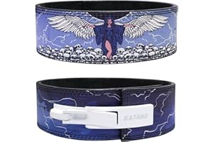Katamu Premium Lever Weight Lifting Belt | Gym Belt | Powerlifting Belt | Leather Lifting Belts with Lever