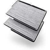Amazon Basics Cabin Air Filter with Activated Carbon and Baking Soda, CF8392A for Buick, Chevrolet, Monte Carlo, 2-Pack