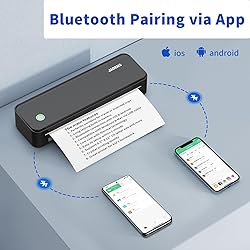 JADENS Bluetooth Thermal Printer, Support 8.5" X