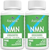 Sublingual NMN 500mg + Trans-Resveratrol 400mg, 3-in-1 Advanced Formula 99% Pure NMN Resveratrol Supplement for Boost* NAD, Cell, Immune, Energy & Muscle, Anti-Aging, 240 Lozenges (240-Day Supply)