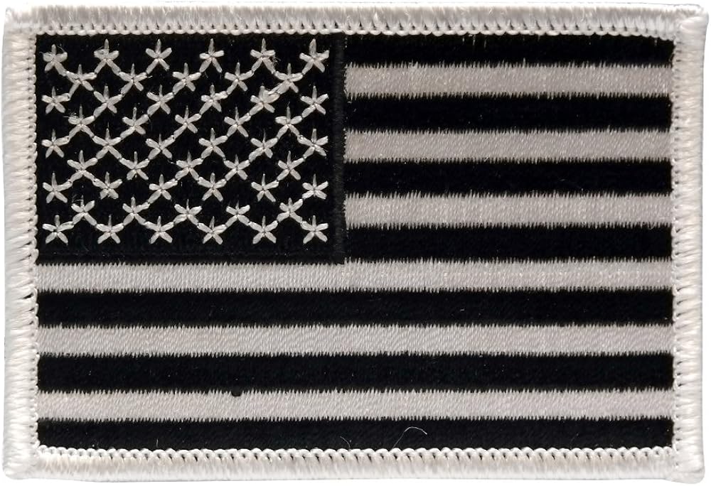 USA American Flag Embroidered Iron On Patch One Size