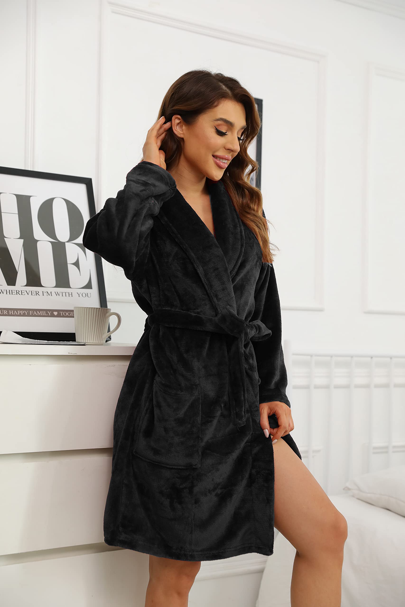 U2SKIIN Women Fleece Robe