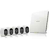 NETGEAR Arlo Certified Refurbished VMS3530-100NAR Security System with 5 HD Wire Free White Cameras for Indoor or Outdoor use, Works with Amazon Alexa.