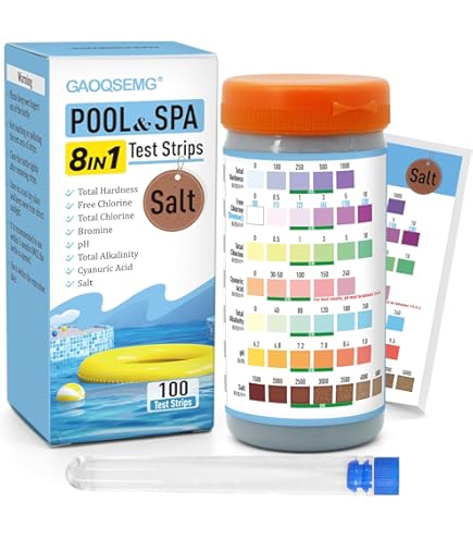 Clearwater Chlorine Granules 100pcs Two-in-one Swimming Pool Tester Kit For PH Value/DPD1 Chlorine Test Tablets PH Chlorine Water Test Kit Test Strips - Foto 3