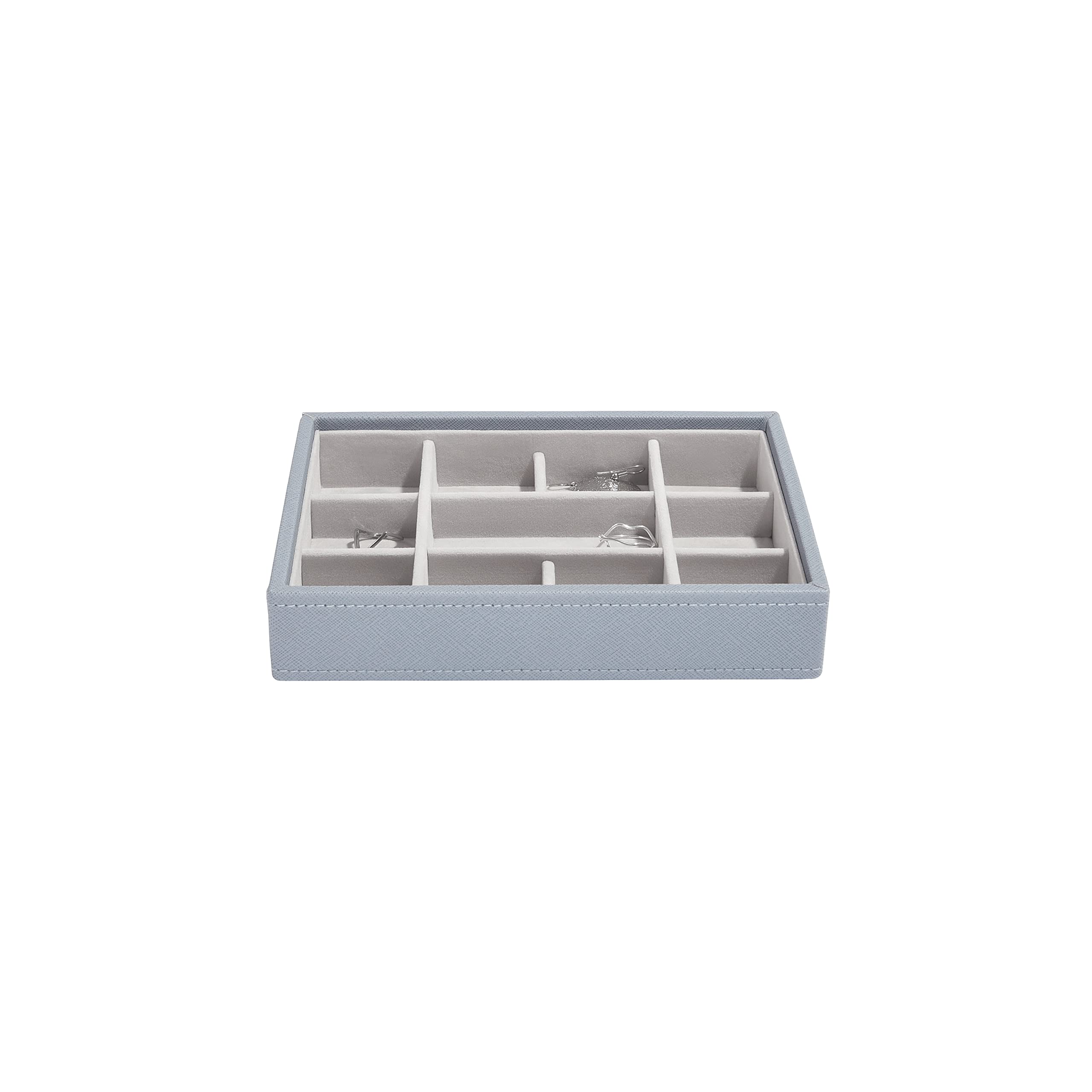 Stackers Dusky Blue Mini Jewellery BoxTrinkets Layer