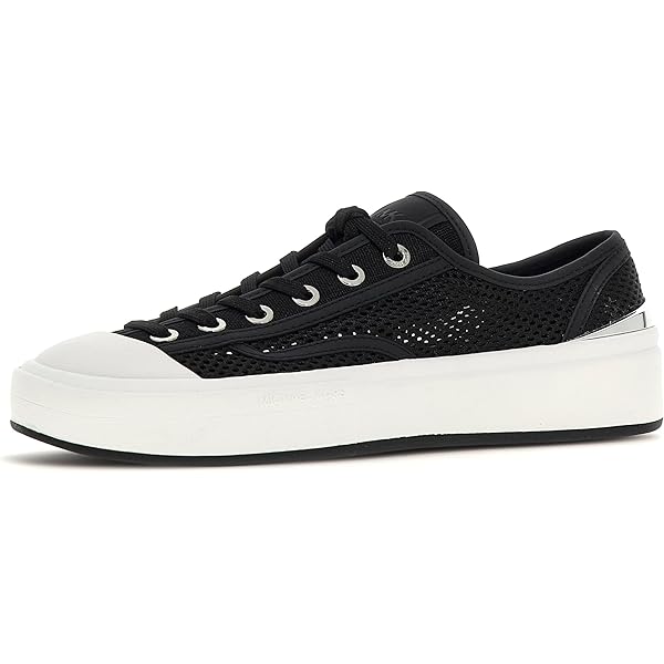 Amazon.com | Michael Kors Juno Stripe Lace-Up Vanilla 5 M
