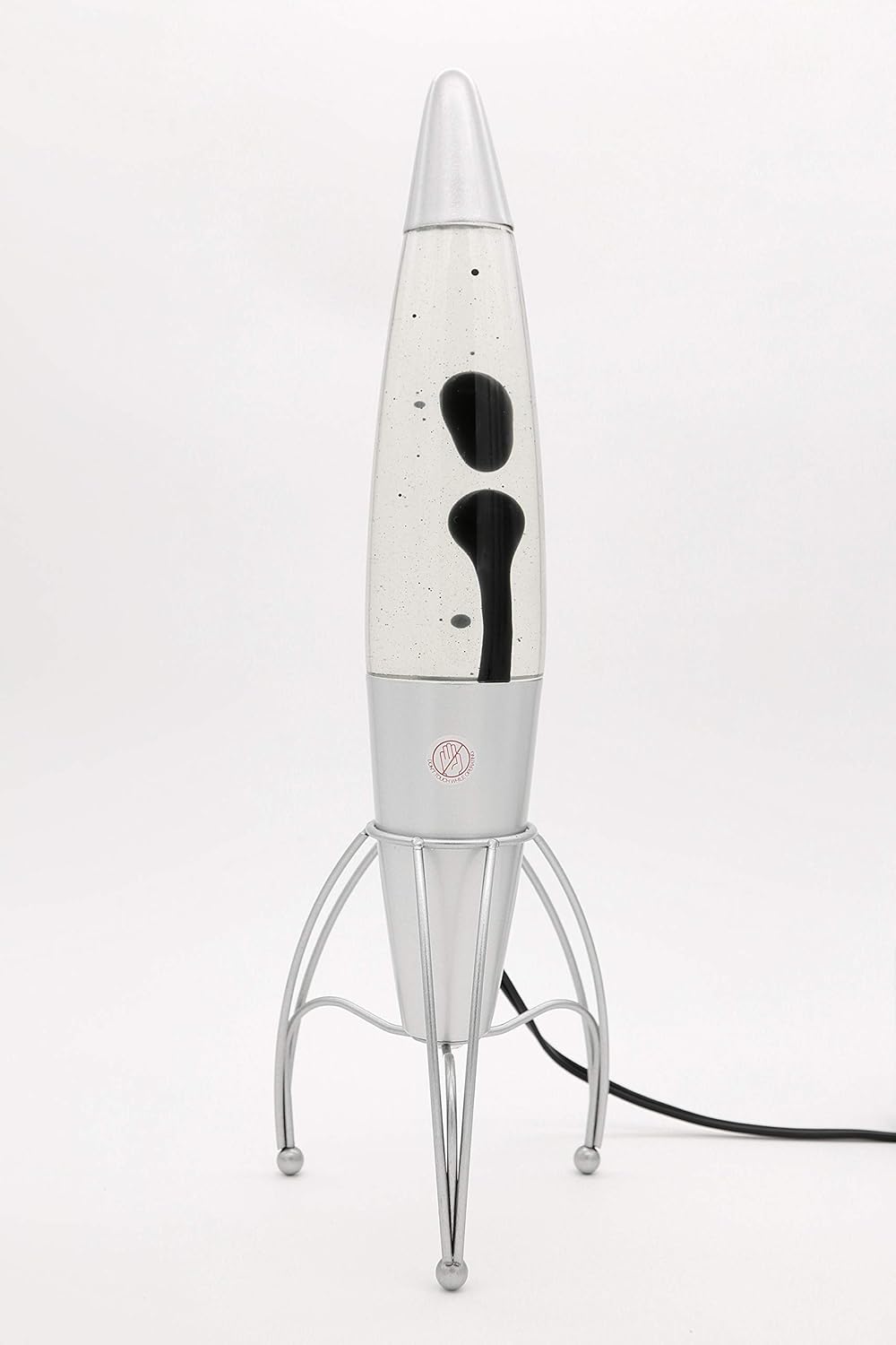 Retro Rocket Ship Ferrofluid Lava Lamp with Magnetic Black Wax and Clear Liquid, | eBay