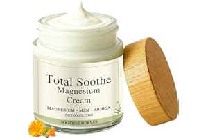 TotalRelief Magnesium Cream,Total Relief for Knee & Muscles with Mineral Delivery Formula, MSM & Arnica,Fast Absorbing, Non-G