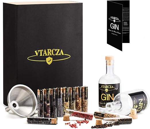 Vtarcza Gin Set Gin zum Selbermachen Gin Baukasten Gin