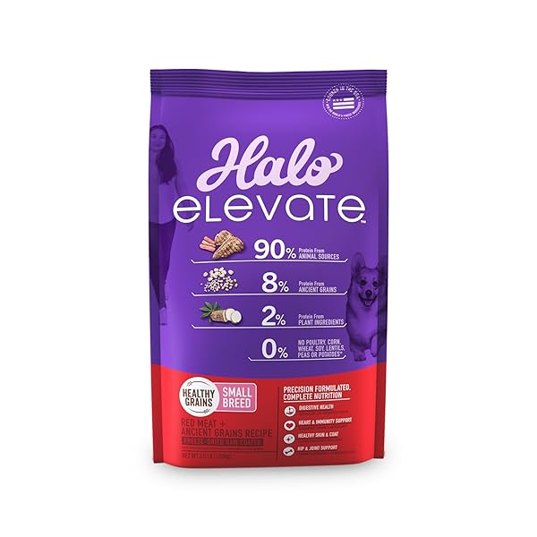 HALO ELEVATE SMALL BREED DOG FOOD, RED MEAT...